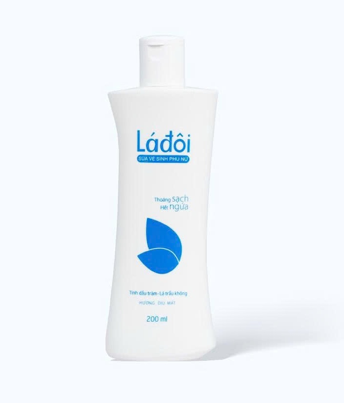 Sữa vệ sinh phụ nữ Shema Lá đôi màu xanh chai 200ml