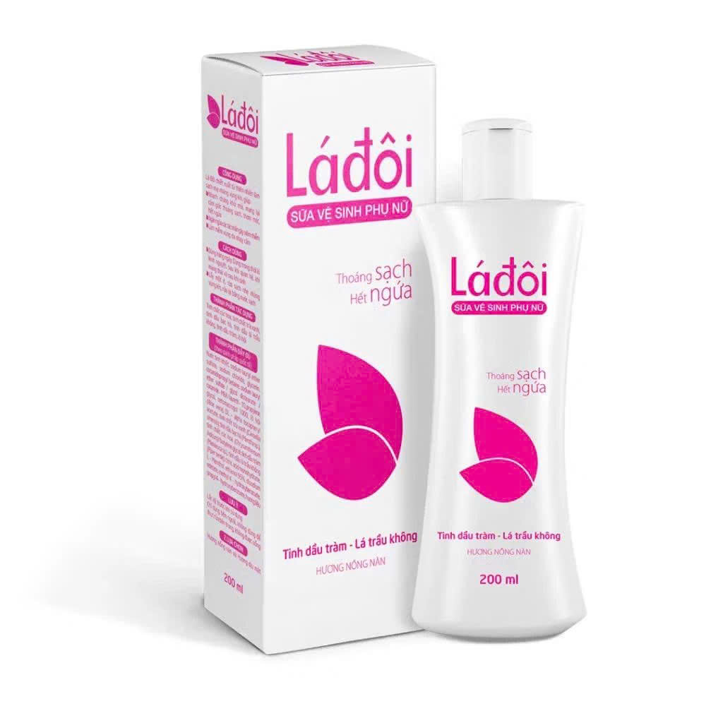 Sữa vệ sinh phụ nữ Shema Lá đôi màu hồng chai 200ml