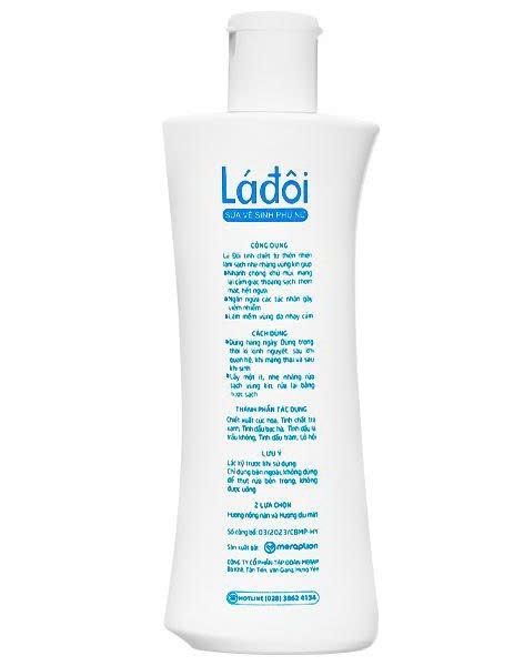 Sữa vệ sinh phụ nữ Shema Lá đôi màu xanh chai 200ml