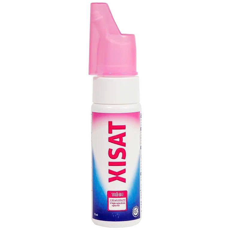 Xịt mũi xisat màu hồng cho trẻ em (chai 75ml)