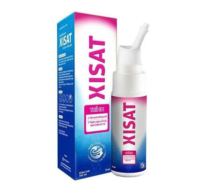 Xịt mũi xisat màu hồng cho trẻ em (chai 75ml)