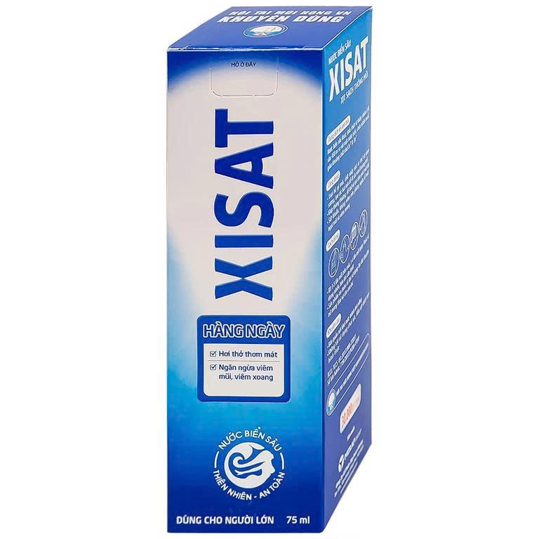 Xịt mũi xisat xanh cho người lớn (chai 75ml)