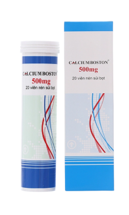 Calcium Boston 500mg (Hộp 1 tuýp x 20 viên) | BanThuocSi - NKN Pharma